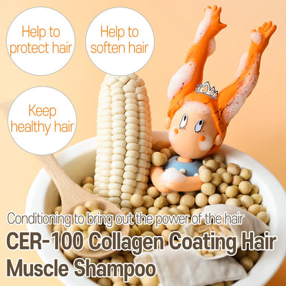 Elizavecca CER-100 Collagen Coating Hair Shampoo, 16.9 oz – Volumizing, Deep Cleansing, Daily Use