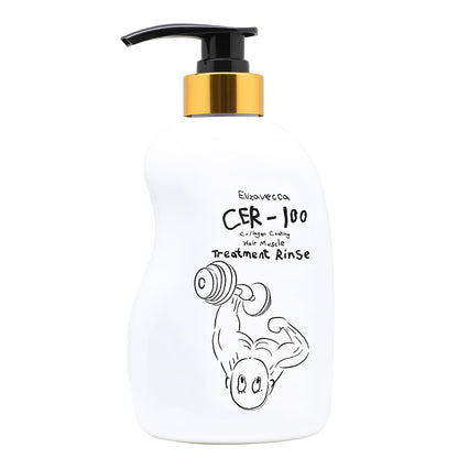 Elizavecca Collagen Coating Hair Treatment Rinse 500ml – Moisturizing Conditioner for Dry Hair