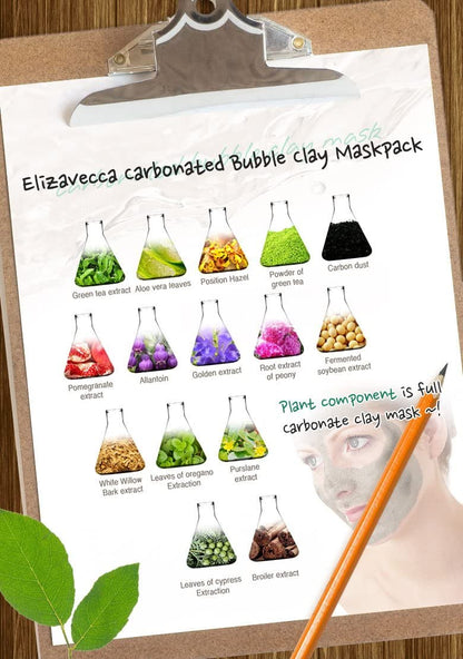 Elizavecca Milky Piggy Carbonated Bubble Clay Mask – Pore Cleaning & Gentle Massage