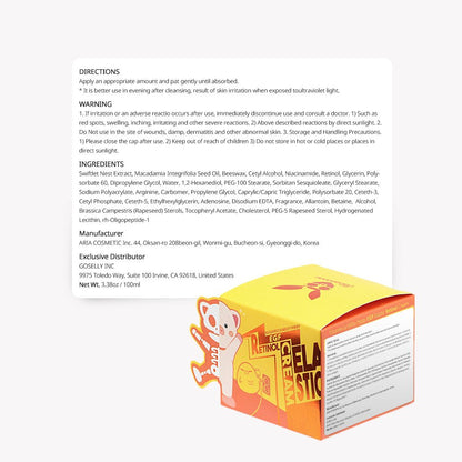 Elizavecca Milky Piggy Retinol Cream 100g/3.53oz – 69.9% Swiftlet Nest Extract | Night Face Cream