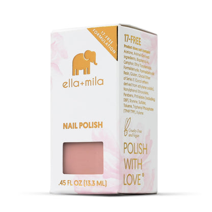 ella+mila Desert Suede Pink Nail Polish — Fast Dry, Long-Lasting, Chip-Resistant (0.45 fl oz)