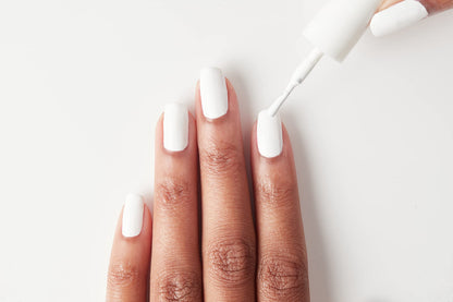 ella+mila Pure Love Quick-Dry White Nail Polish – Long-Lasting & Chip-Resistant, 0.45 oz