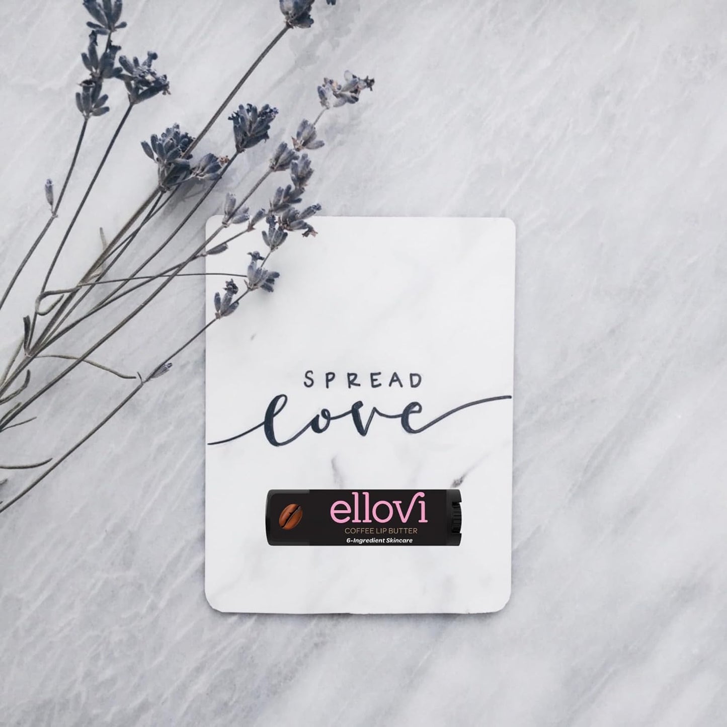 Ellovi Coffee Lip Butter – 4-Pack All-Natural Lip Balm with 6 Vegan Ingredients