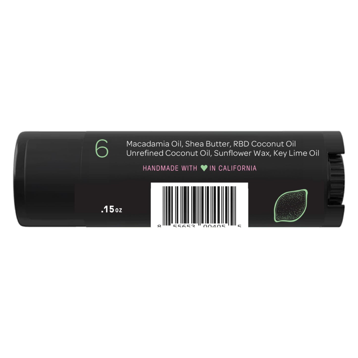 Ellovi Key Lime Lip Butter – 6-Ingredient Vegan Lip Balm for All-Day Hydration (3-Pack)