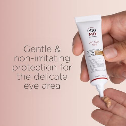 EltaMD UV AOX Eye Tint SPF 30 Mineral Sunscreen for Eye Area – 0.4 oz Tube