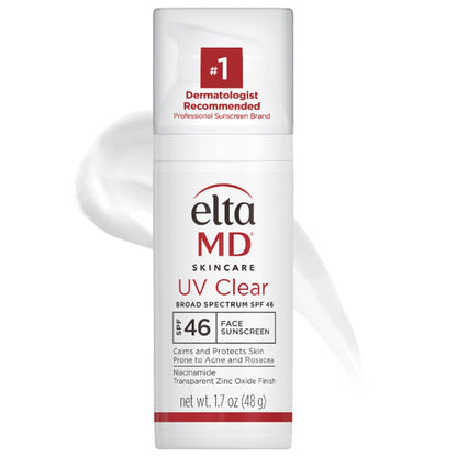 EltaMD UV Clear Face Sunscreen SPF 46 | Oil-Free for Acne-Prone Skin | 1.7 oz Pump