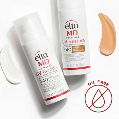 EltaMD UV Restore SPF 40 Mineral Face Sunscreen – Tinted, Moisturizing (1.7 oz)