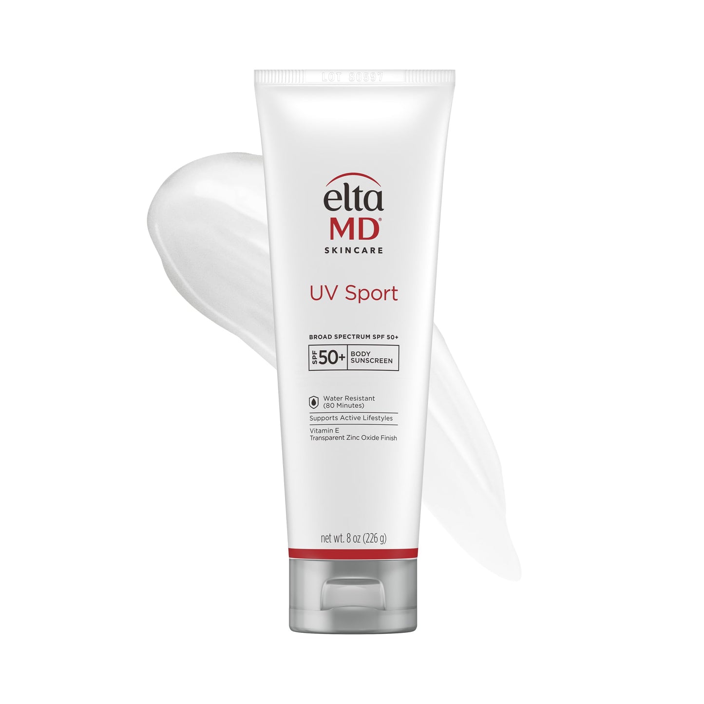 EltaMD UV Sport SPF 50 Sunscreen Lotion for Face & Body — Water- and Sweat-Resistant, Oil-Free, Zinc Oxide