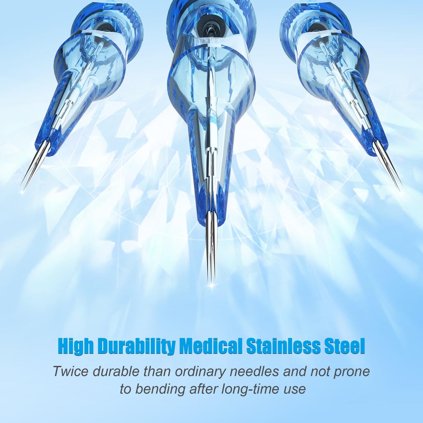 Emalla Eliot Tattoo Cartridges – 20Pcs Mixed for Precise Lining & Shading