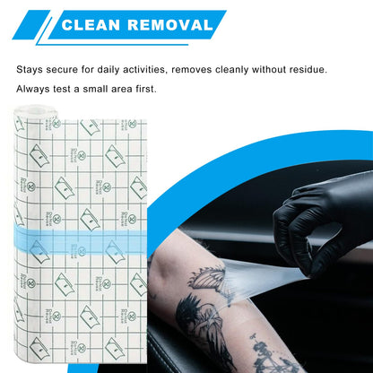 Emalla 9 Rolls Second Skin Tattoo Cover – Waterproof Breathable Aftercare Patch (2-inch, 4-inch, 6-inch x 2.2 yd)