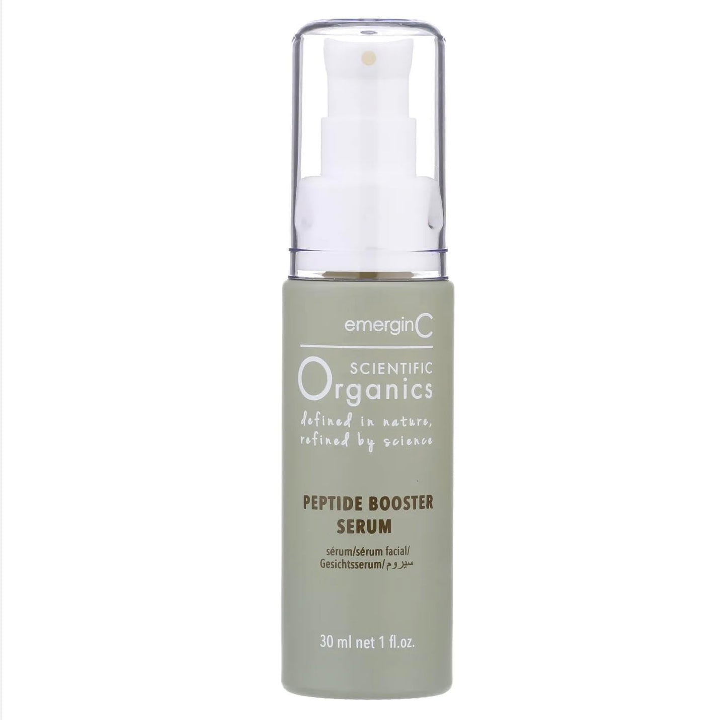 emergin C Scientific Organics Peptide Booster Serum – Hydration with Kombucha & Astaxanthin (1 oz)