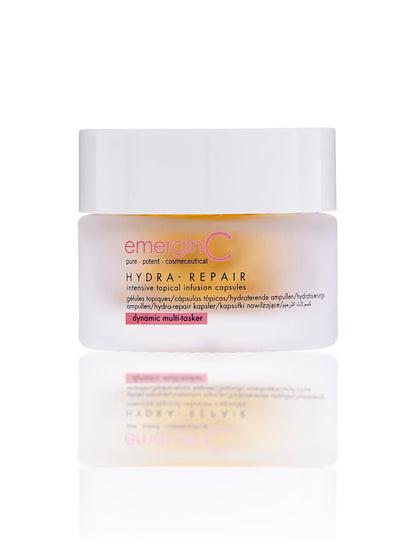 emerginC Hydra-Repair Intensive Topical Infusion Capsules – Moisturizing Face Serum with Vitamin E + Ceramides