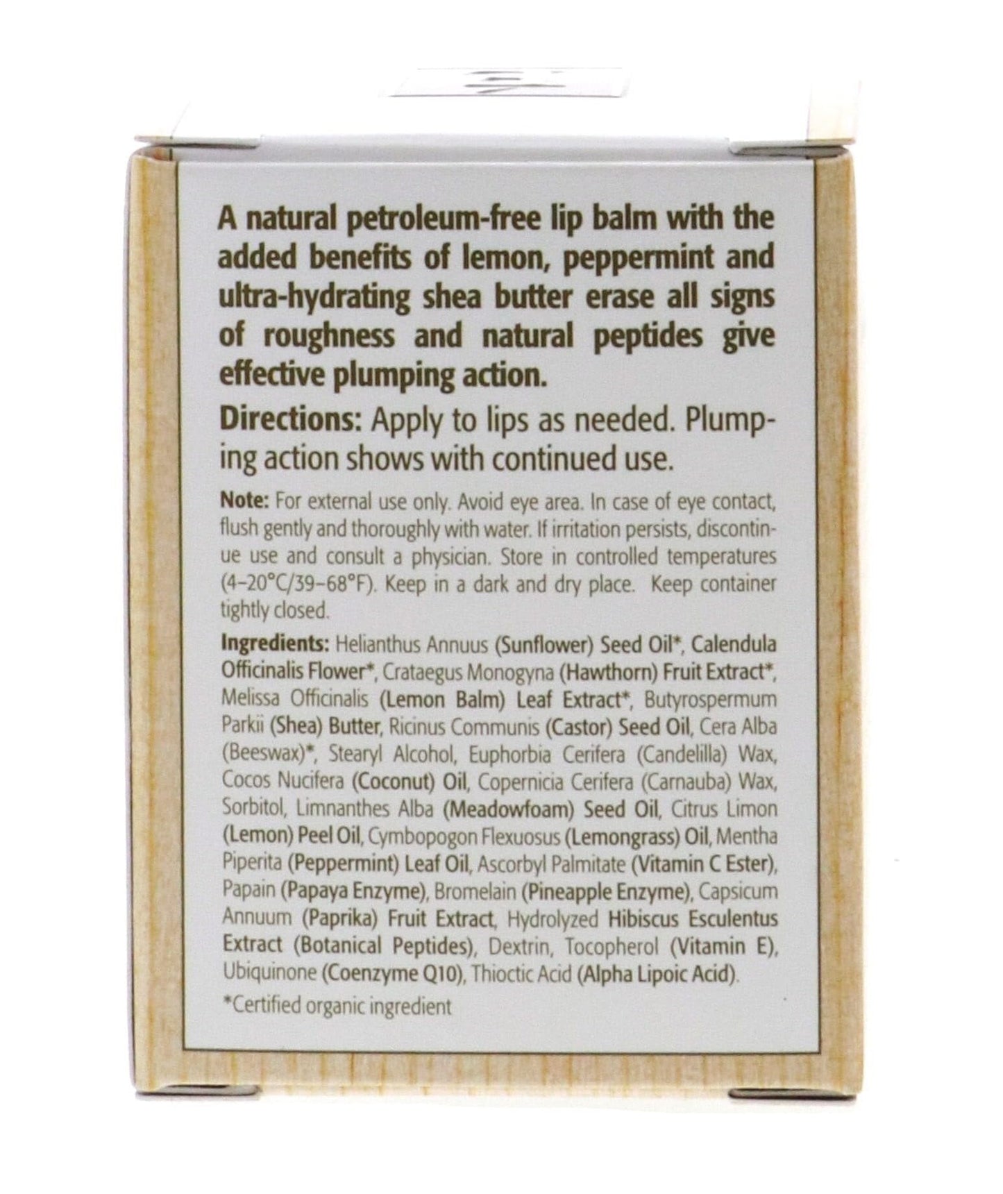 Eminence Organic Citrus Lip Balm – Petroleum-Free Hydration (0.27 oz)