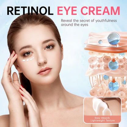 Emisun Retinol Eye Cream – Instant Reduction of Eye Bags, Dark Circles & Puffiness | 0.7 oz