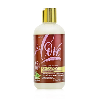 Én Love Moisture Crush Shampoo for Curly & Wavy Hair — Coconut Milk, Aloe Vera, No Sulfates | 12oz