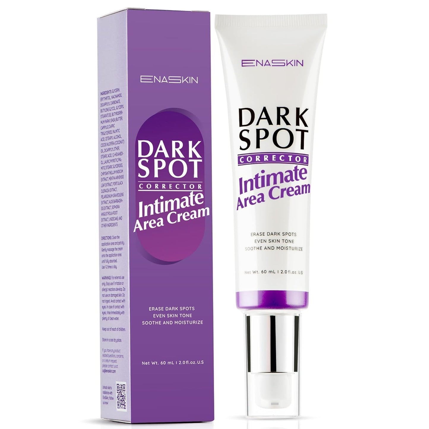 EnaSkin Dark Spot Remover Cream for Intimate Areas & Body – 2 oz