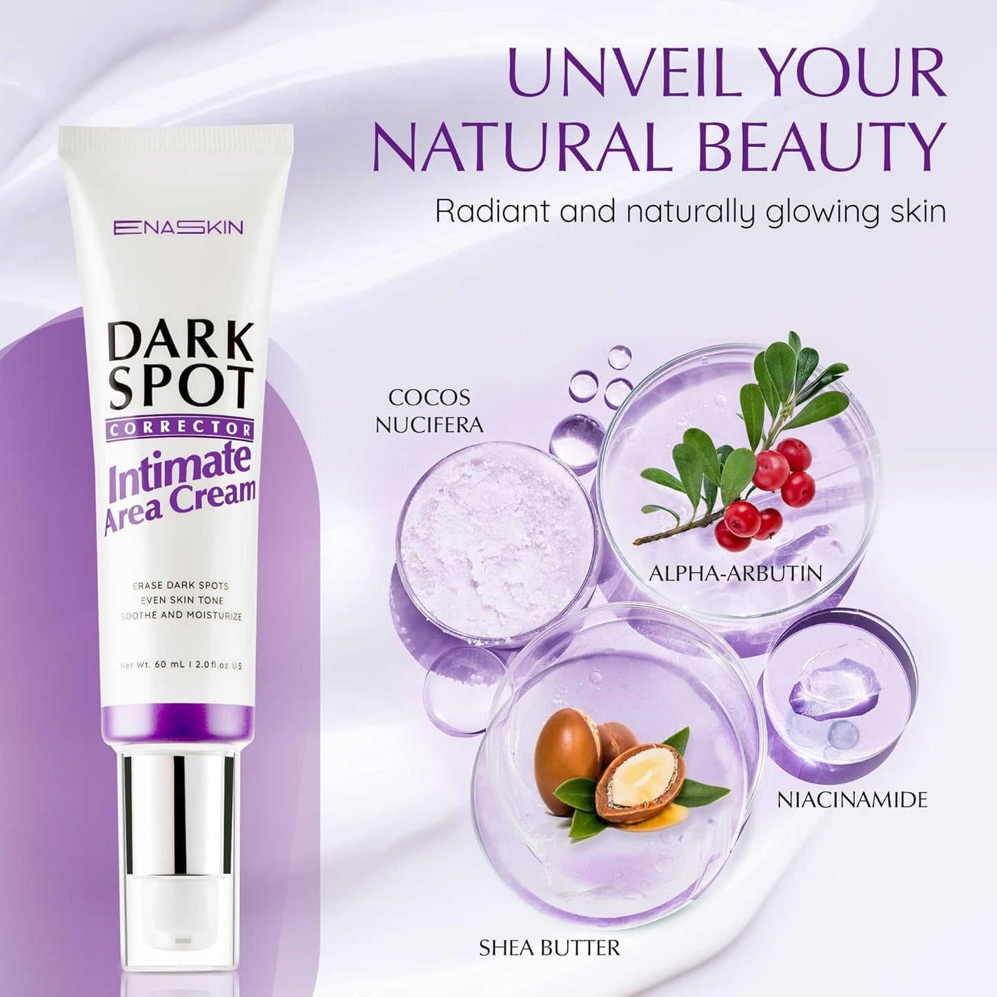 EnaSkin Dark Spot Remover Cream for Intimate Areas & Body – 2 oz