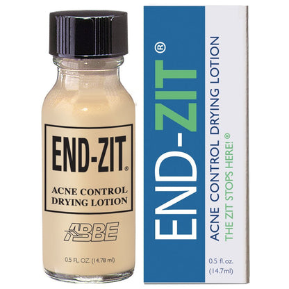 End-zit Fast-Acting Acne Spot Treatment & Drying Lotion – 0.5 oz (Light/Medium) | Non-Comedogenic & Hypoallergenic