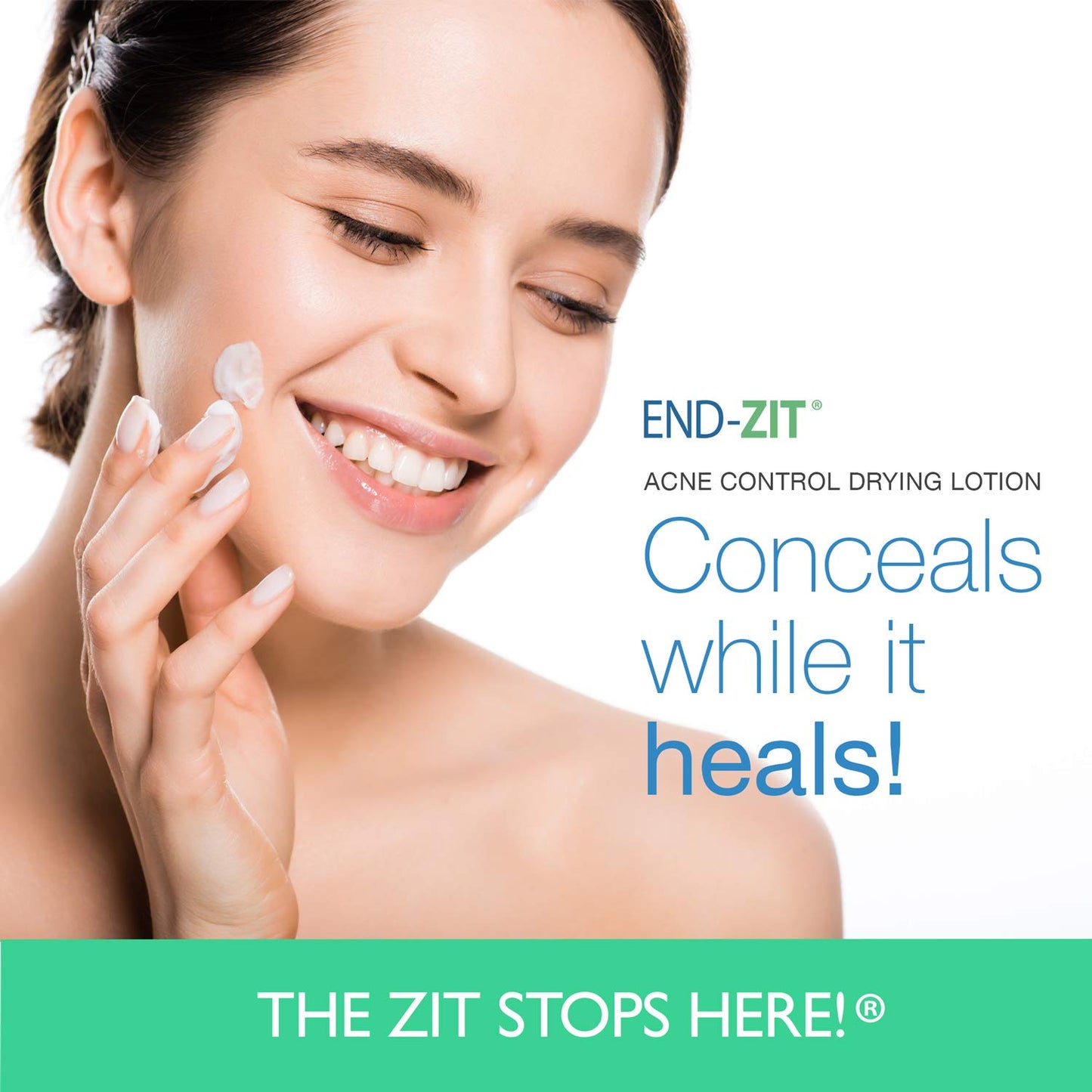 End-zit Fast-Acting Acne Spot Treatment & Drying Lotion – 0.5 oz (Light/Medium) | Non-Comedogenic & Hypoallergenic