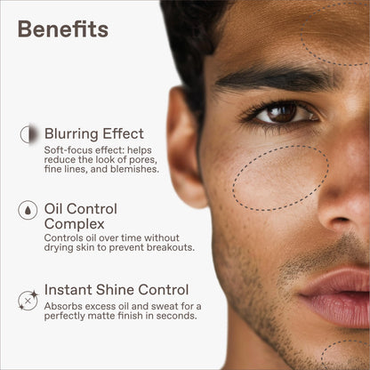 ENHANSE Mattifying Milk Anti Shine Spray for Men – Hydration, Rice Powder, RejuveNAD, 3.4 fl oz