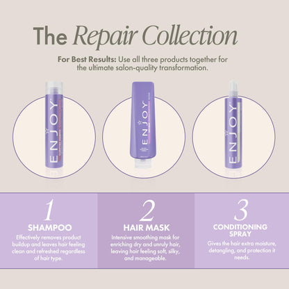 Enjoy Clarifying Shampoo – Deep Cleansing, Chelating, Sulfate-Free, Color Safe (33.8 oz)