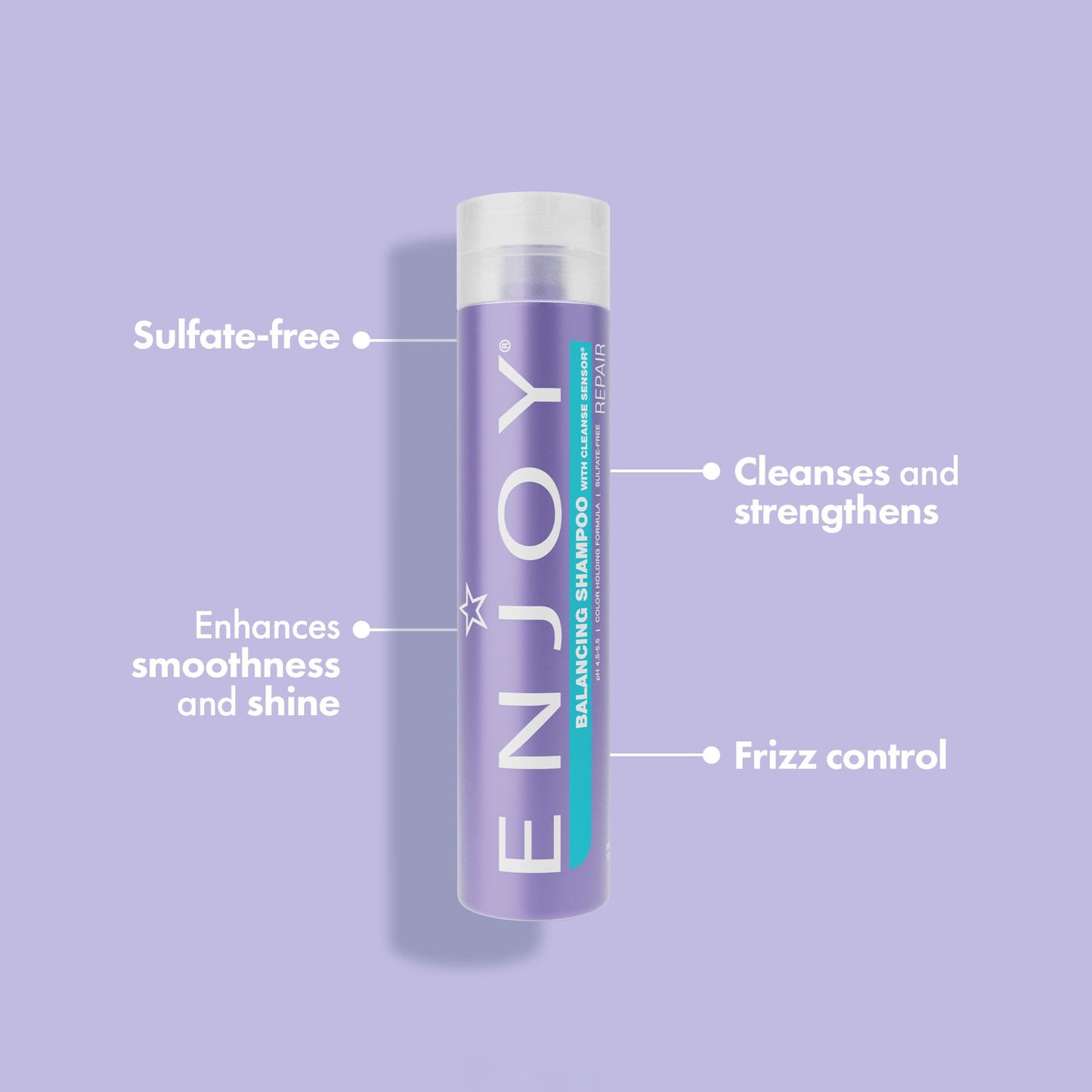 Enjoy Hair Care Balancing Shampoo, Sulfate Free for Color Treated Hair — 33.8 Fl Oz