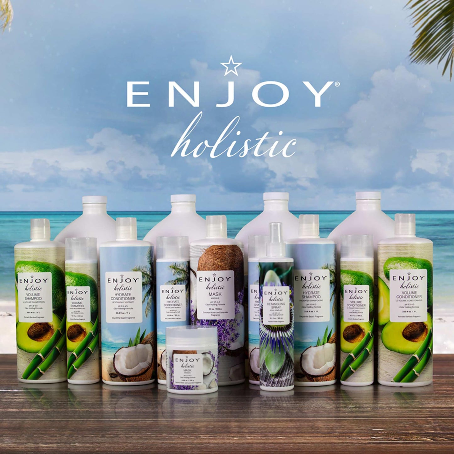 Enjoy Holistic D-LUX Conditioner – pH 4.0-5.0, Damaged & Curly Hair, 33 oz