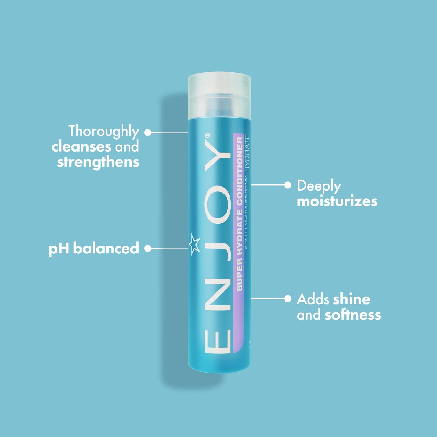 ENJOY Super Hydrate Conditioner | Deep Hydration for Damaged & Curly Hair – 33.8 fl oz