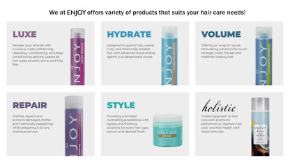 Enjoy Texture & Volume Spray for Curly Hair – Anti-Frizz Conditioning Detangler | 3.4 Fl Oz