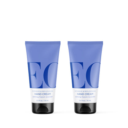 EO Hand Cream French Lavender – Organic Plant-Based Moisturizer (2x2.5 oz)