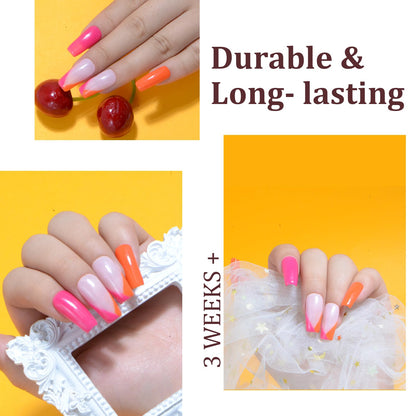 Eodci Dip Powder Nail Kit Starter – 6 Colors, Base & Top Coat, Activator, Brush Saver (12 Pcs)