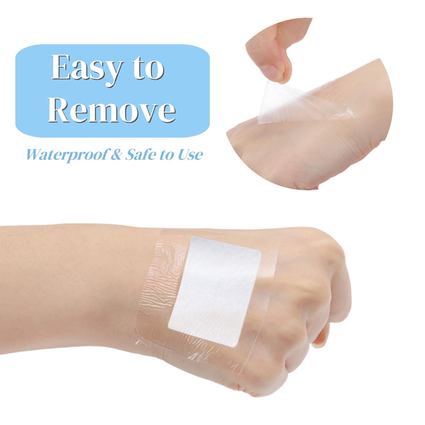 Eorbow 6-Size Waterproof Adhesive Bandage – Transparent Film Dressing for Tattoo Aftercare