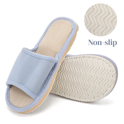 Eorbow 10 Pack Washable House Slippers – Non-Slip Open-Toe Slippers for Guests