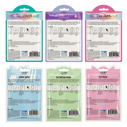 Epielle Wave & Wild Character Masks 6 Pack – Fun Korean Skincare