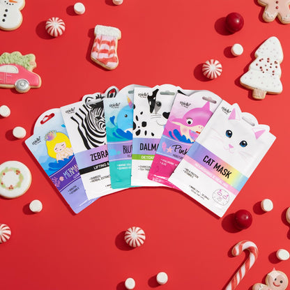 Epielle Wave & Wild Character Masks 6 Pack – Fun Korean Skincare
