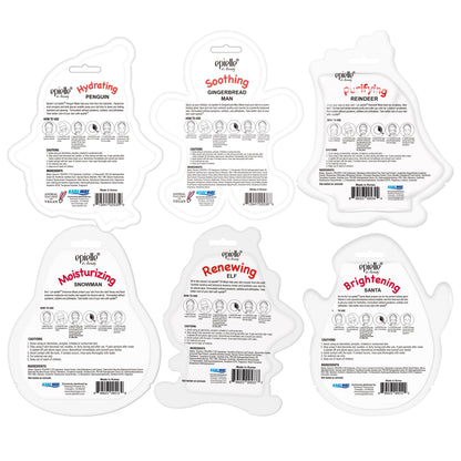 Epielle Holiday Character Mask 12 Pack – Fun Korean Skincare Gift