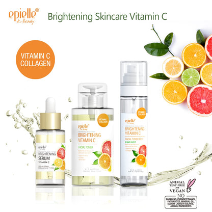 Epielle Hydrating Vitamin C Serum with Hyaluronic Acid — 100% Vegan & Cruelty-Free