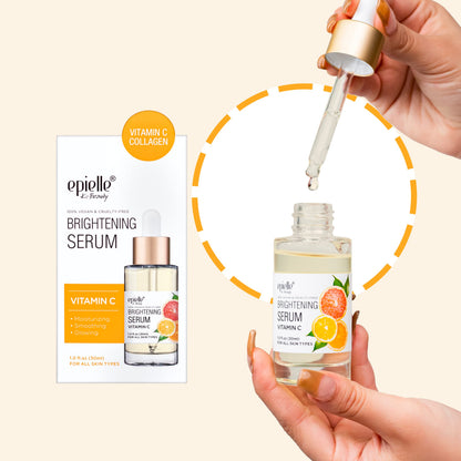Epielle Hydrating Vitamin C Serum with Hyaluronic Acid — 100% Vegan & Cruelty-Free