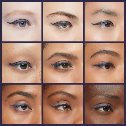 EPILYNX Eyeliner Liquide Hypoallergénique — Waterproof, Pointe Fine, Vegan, Bleu, 2 mL