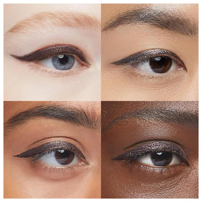 EPILYNX Liquid Eyeliner – Hypoallergenic & Waterproof Brown, 2mL, Fine Brush Tip