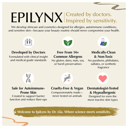 EPILYNX Liquid Eyeliner Gift Set - Waterproof, Hypoallergenic, Vegan, Gluten-Free with Fine Brush Tip (6 Shades)