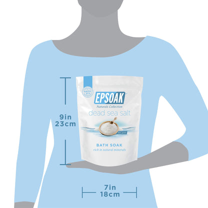 Epsoak Dead Sea Salt - 2 lb Fine Grain | Pure Mineral Bath Salt