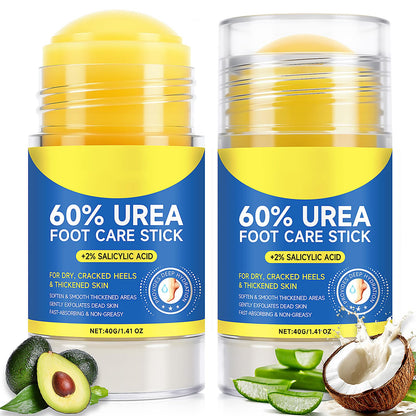 Eqimznv 60% Urea Cream Stick with 2% Salicylic Acid – Maximum Strength Foot Moisturizer (2PCS)