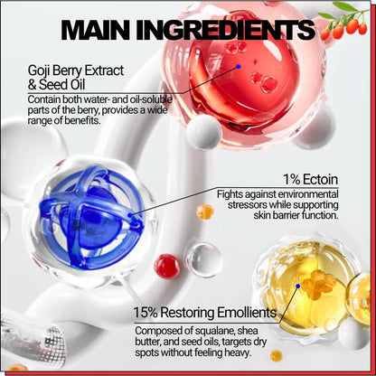 EqualRXN Goji Ectoin Recovery Lip Balm — Hydrating Lip Care with Papaya Enzyme