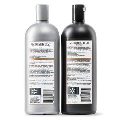 Equate Beauty Moisture Rich Shampoo & Conditioner, 28 fl oz – Pack of 2