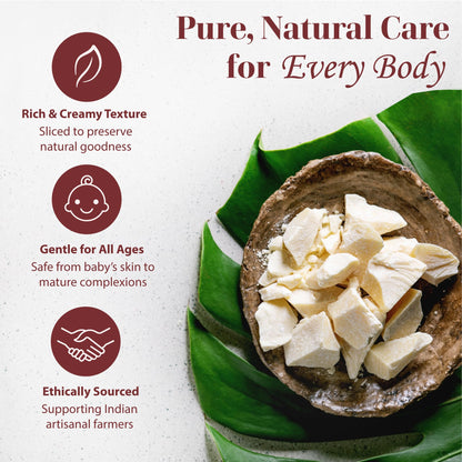 era of nature Kokum Butter Raw 8 oz – Pure DIY Skincare Base for Belly, Body & Lip Care