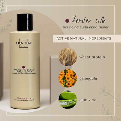 ERA TUA Tender Silk Bouncing Curls Conditioner | Dutch Made Curl Enhancer | 200 ml