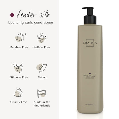 ERA TUA Tender Silk Bouncing Curls Conditioner | Dutch Made Curl Enhancer | 200 ml