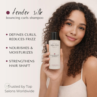 ERA TUA Tender Silk Bouncing Curls Shampoo — Dutch Made, Sulfate-Free for Curly Hair, 250 ml