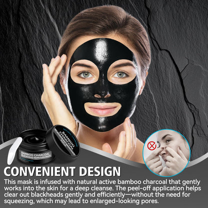Erigathe Charcoal Peel Off Mask - Deep Cleansing Blackhead Remover for Face & Nose | 4.23 oz
